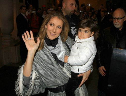 Celine Dion with son Nelson