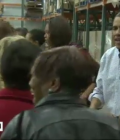 Obamas Visit Food Bank on Thanksgiving Eve
